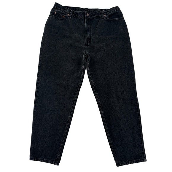Levi's Denim - Levi's 522 Women 37 Black Tapered Leg Jeans High Rise Vintage Made in USA Y2K